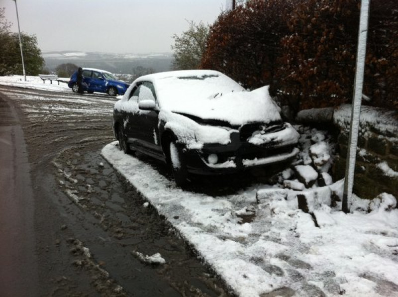 Main image for Sports car smashes into boundary wall
