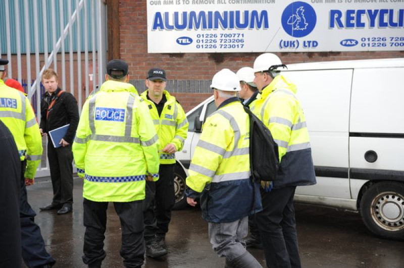 Main image for Scrap yards raided by police