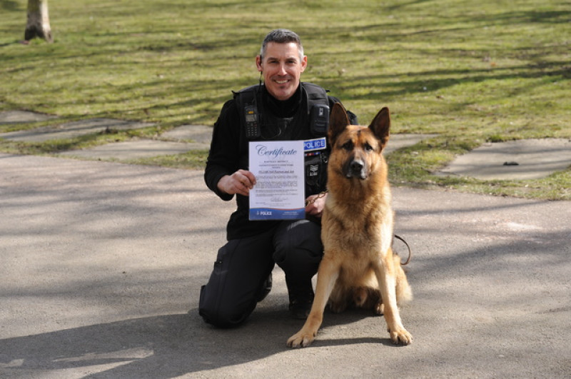 Main image for Cop's canine companion praised for professionalism