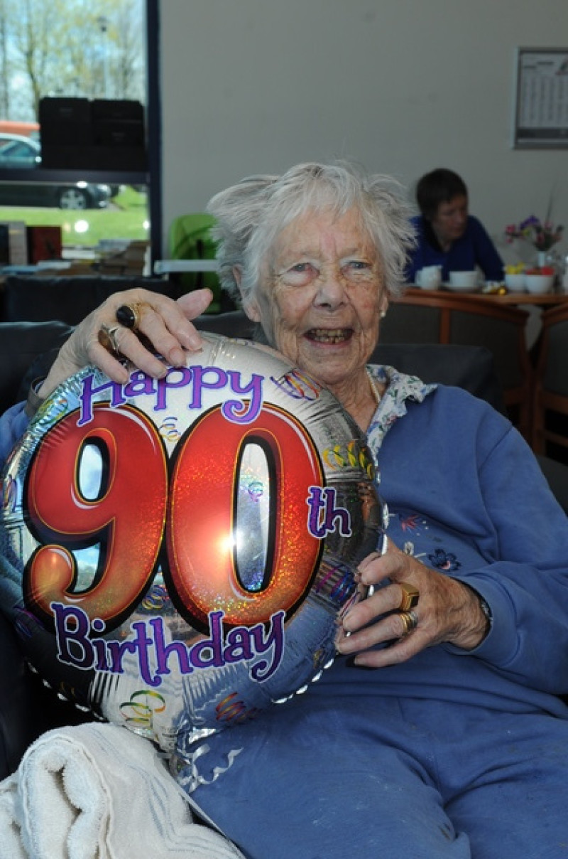 Main image for May keeps fit at 90