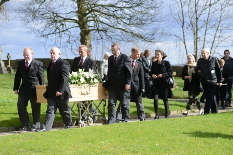 Main image for Funeral held for Barry Hines