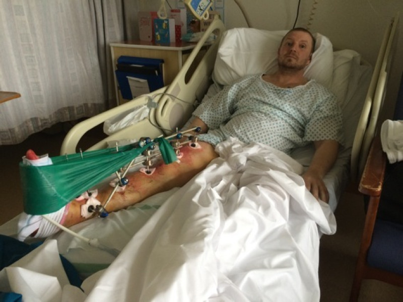 Main image for Motorcyclist praises strangers who saved his life