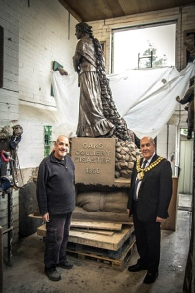 Main image for Oaks memorial undergoing final touches