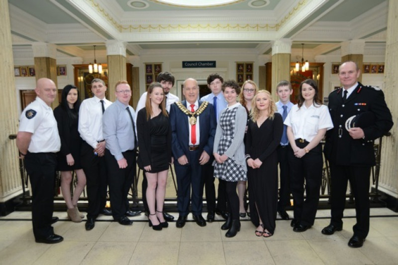 Main image for Fire service students graduate