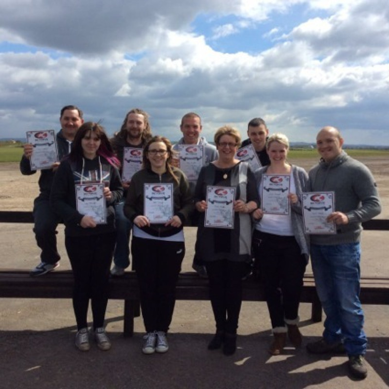 Main image for Tesco workers sky dive for charity
