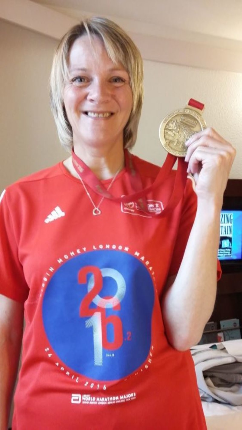 Main image for Rachel putting in a marathon effort