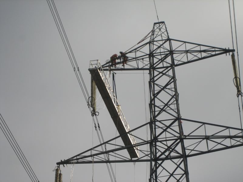 Main image for Overhead power line replacement underway
