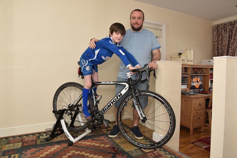 Main image for Chris gets on his bike in aid of charity