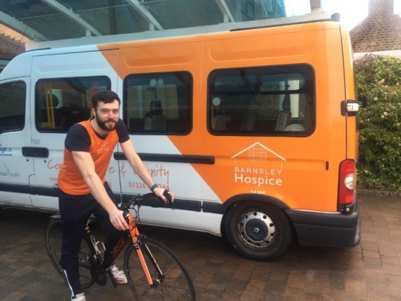 Main image for Teacher saddling up to help hospice