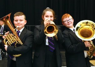 School band show they really are  a brass act... Image