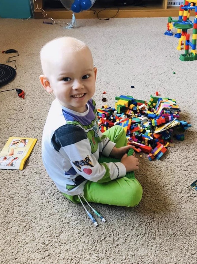 Main image for Young Oliver recovering from vital surgery