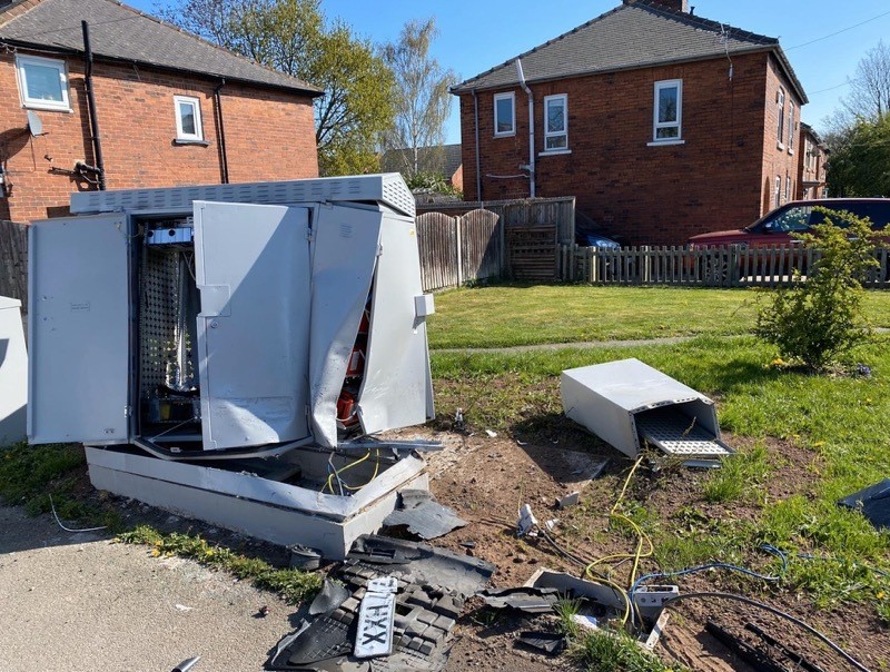 Main image for Internet wiped out after hit and run