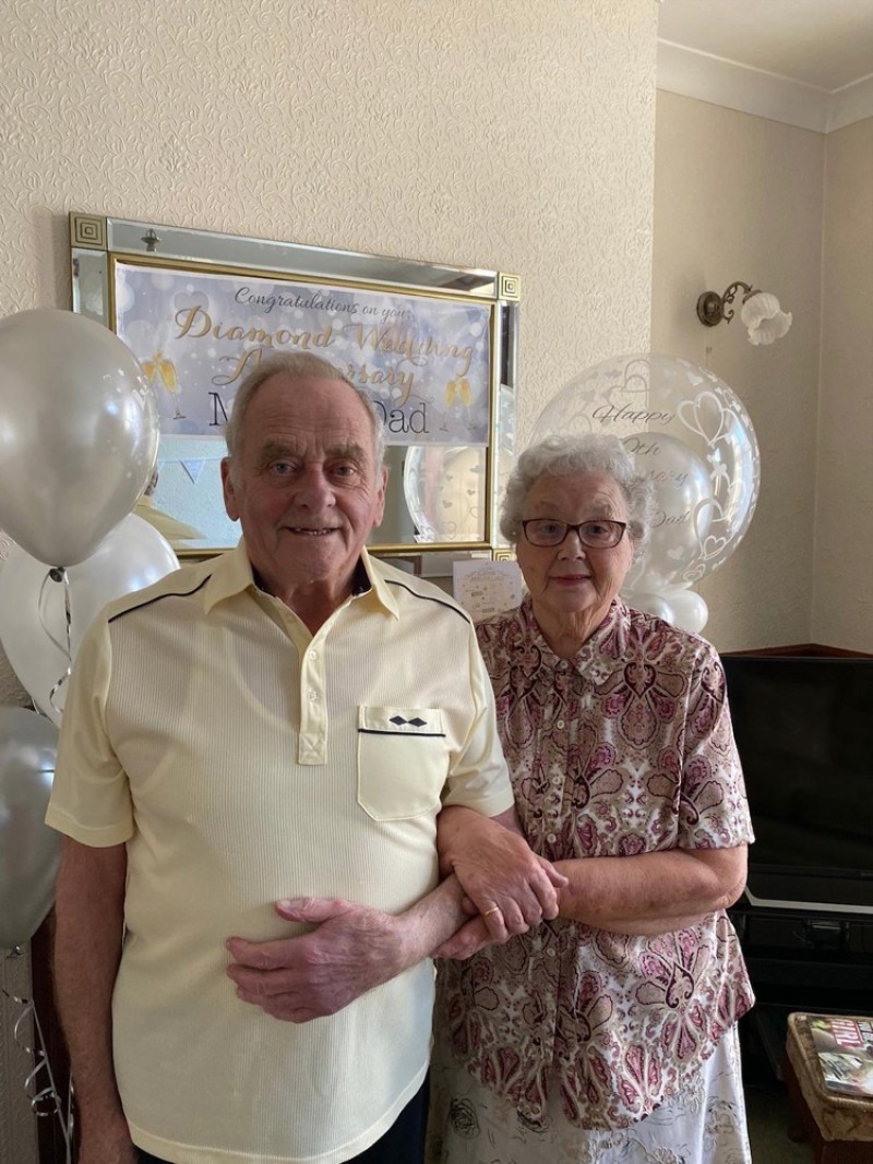 Main image for Diamond couple celebrate milestone anniversary