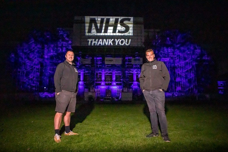 Main image for Wentworth turns blue for NHS