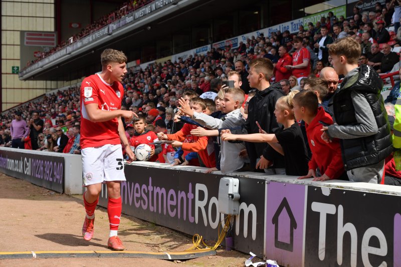 Aiden Marsh after being taken off