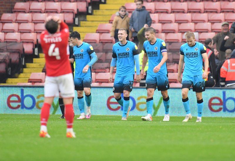 Millwall after winning at Oakwell in October