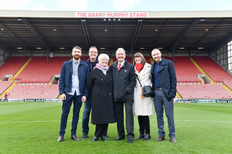 Main image for Barry honoured to have name on stand