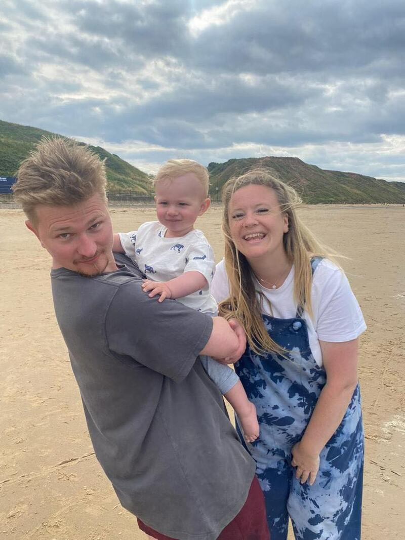 DEVASTATING DIAGNOSIS: Faye, Chris and Arlie.