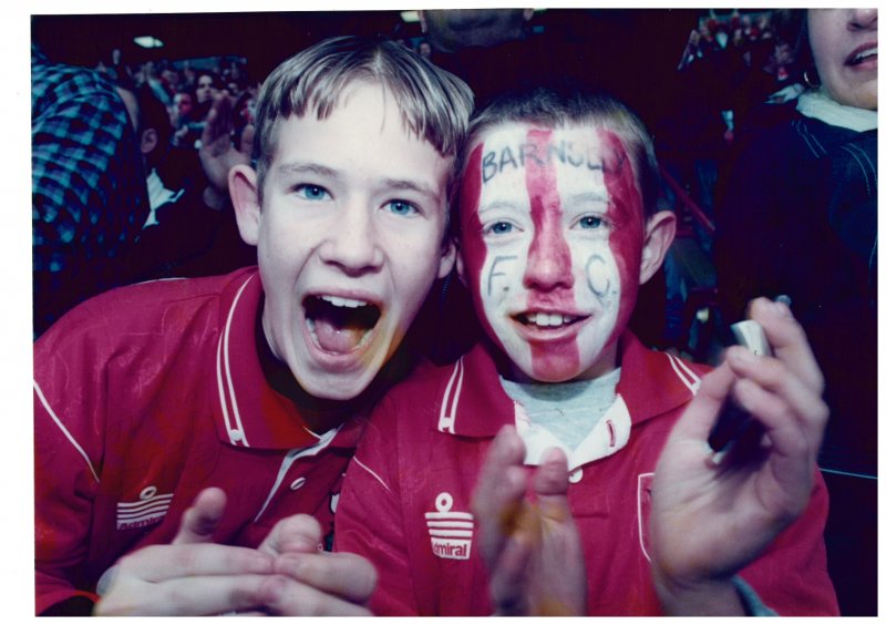 Main image for Unseen shots from historic Barnsley FC promotion