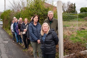 UPROAR: Locals on Wood Lane Carlton are up in arms, about proposed planning for four dwellings. Picture Shaun Colborn PD093050