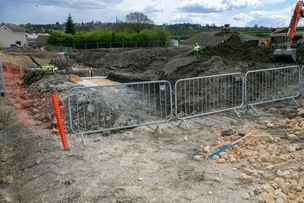 Work has started at Baurgh Green where a large roundabout is set to take shape over the coming months. Picture Shaun Colborn PD093078