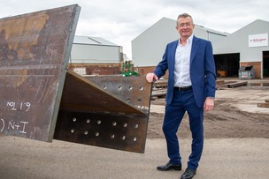 IRON MAN: Mark Smith CEO of Billington Holdings which incorporates Shafton Steel, held an open day in conjunction with Barnsley college and Betterweld education services. Picture Shaun Colborn PD093025