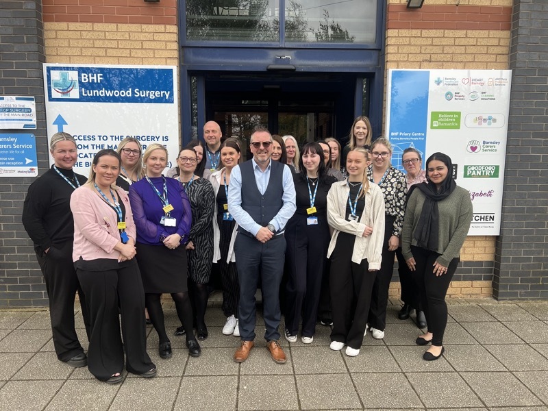 NEW LEASE OF LIFE: James Barker alongside those who work at the site.