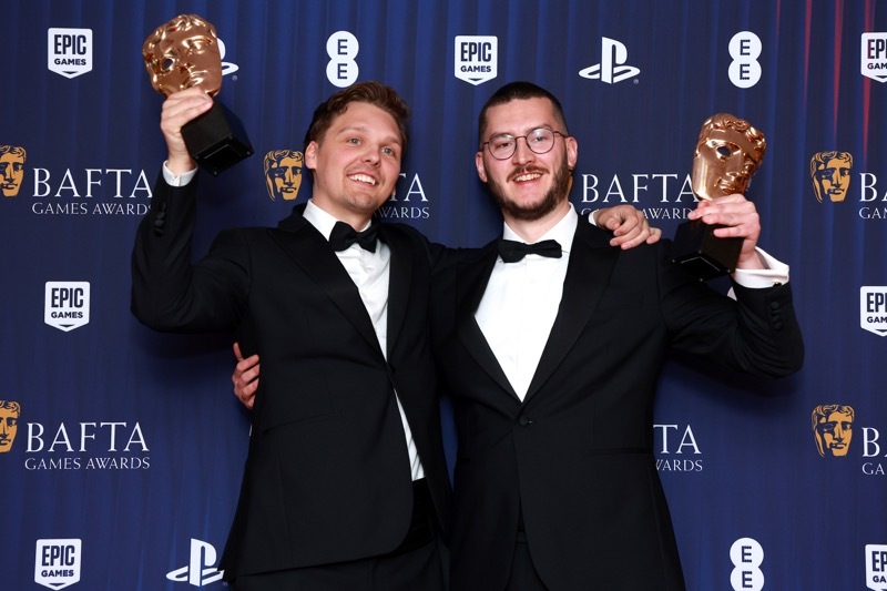 WINNERS: James Carbutt and Will Todd. Photo: Lia Toby/BAFTA/Getty Images for BAFTA.
