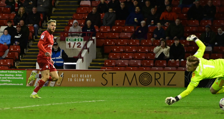 Main image for Mael error gifts Exeter win at Oakwell
