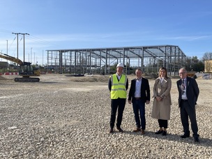 MILESTONE: Martyn Carnell of CMS, Andrew Corbett of Smith’s Surveyors, Rebecca Schofield of Knight Frank and Barnsley Council’s Robin Franklin.