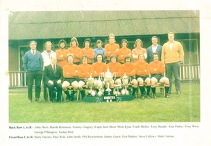TRIBUTES: Steve Fellows with his Houghton Main side.