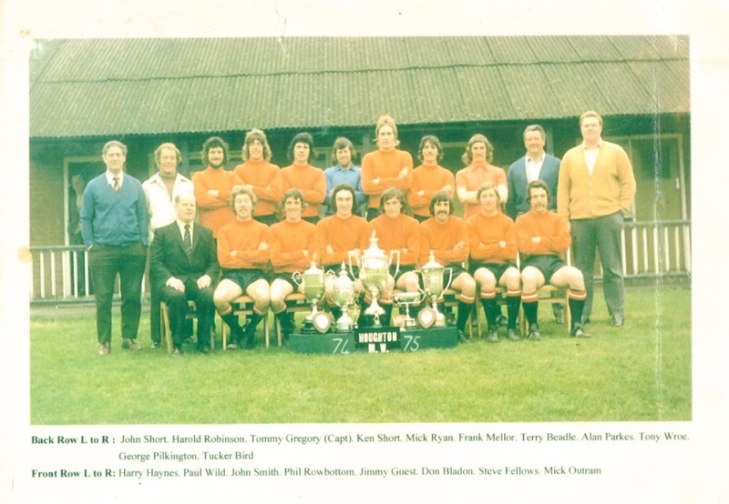 TRIBUTES: Steve Fellows with his Houghton Main side.