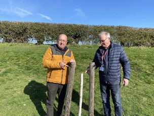 FRUSTRATED: Couns Mick Stowe and Robin Franklin.
