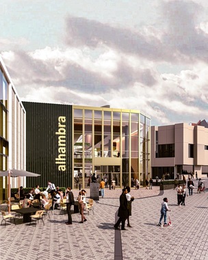 BIG PLANS: What the outside of the Alhambra Centre could look like.