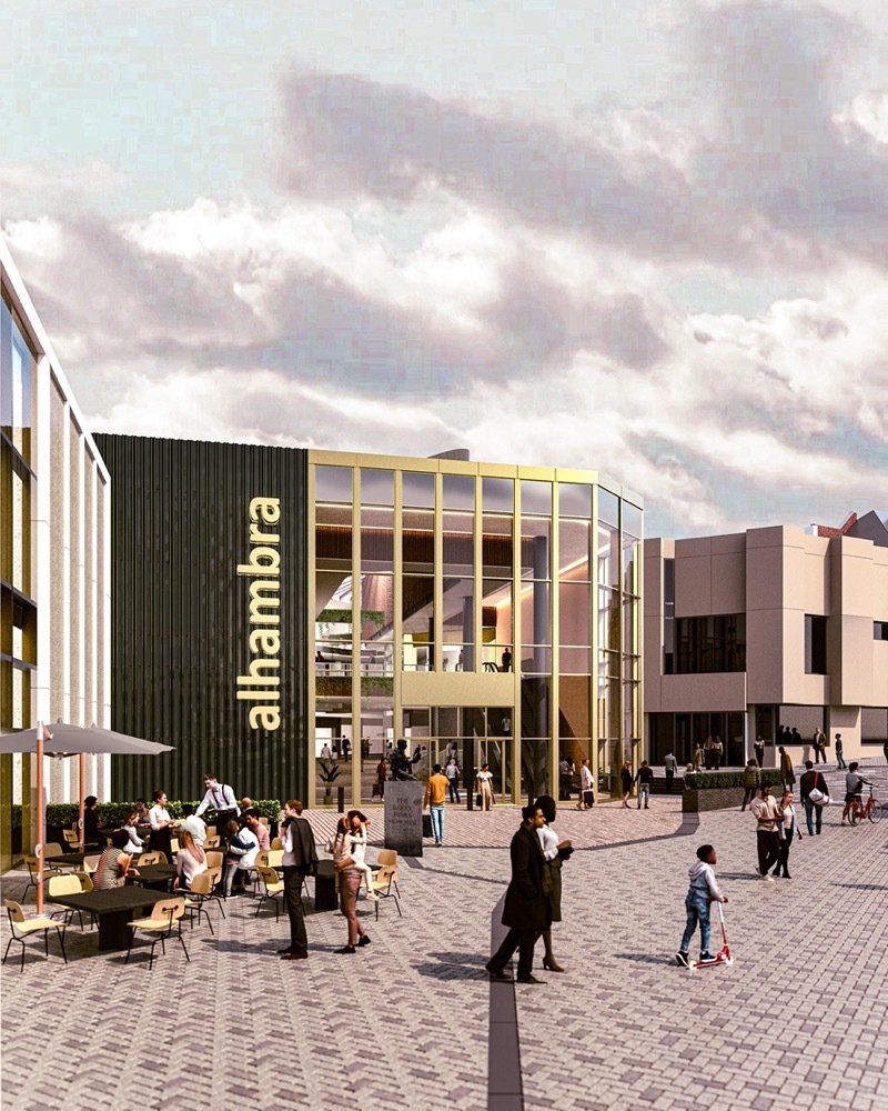 BIG PLANS: What the outside of the Alhambra Centre could look like.