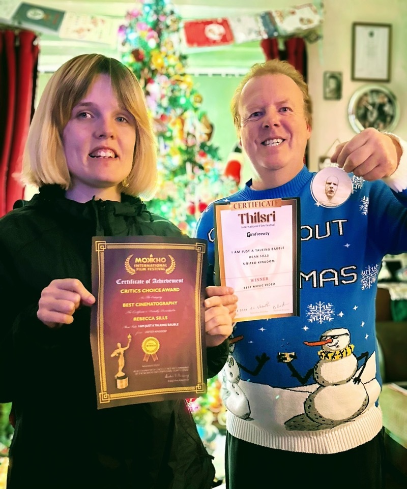 SUCCESS: Dean and Rebecca Sills’ Christmas film has had even more success.