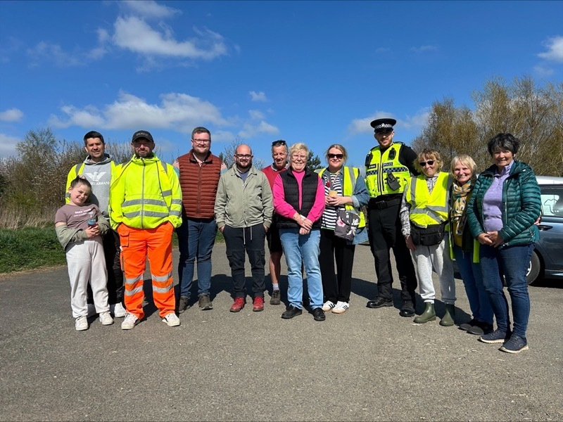 SPECIAL EVENT: Locals came together in Wombwell to support the event.