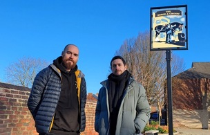MURALS: Artists Tom Jackson and Craig Evans.