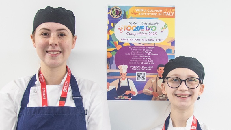 COMPETITION: Amelia-Jones Osborne and Freya Roper.