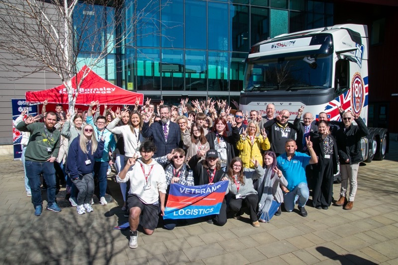VE DAY READY: Barnsley College launch its digital tribute ahead of the big day. Picture: Shaun Colborn.