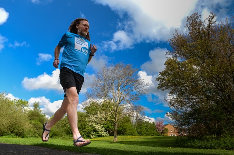 RUNNING MAD: Joe Worthington