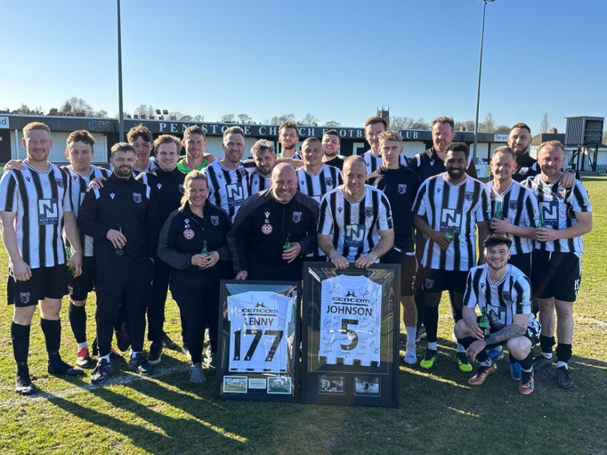 Main image for Lenthall bows out as Church boss after 7-2 win