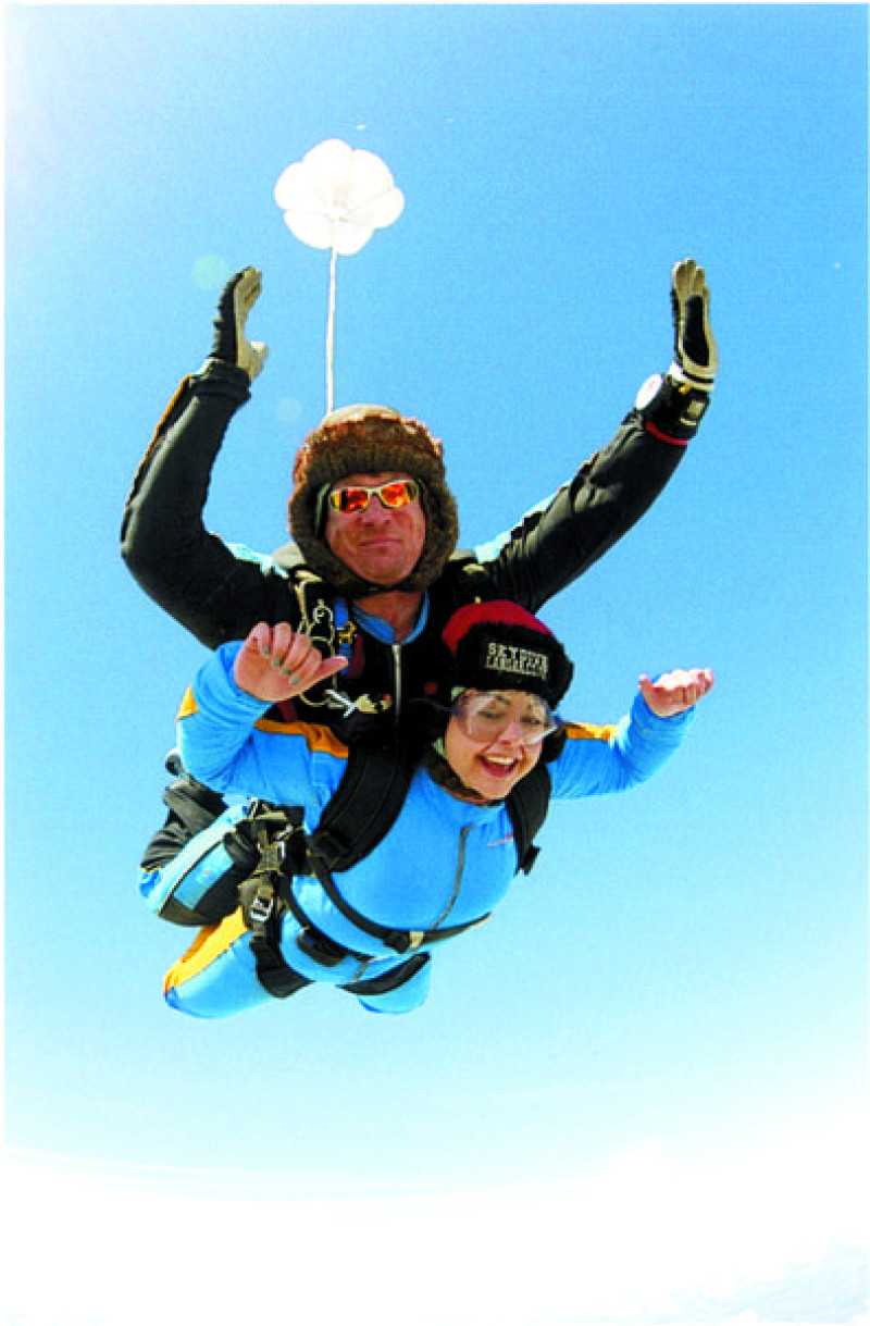 Main image for Girl takes plunge in mother's memory