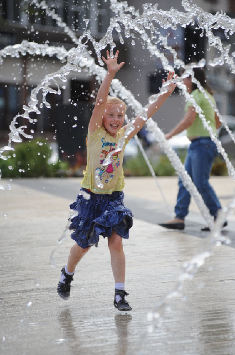 Main image for Frolicking in town hall fountains