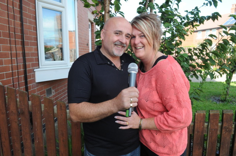 Main image for Groom records his own version of 'Hero' for bride