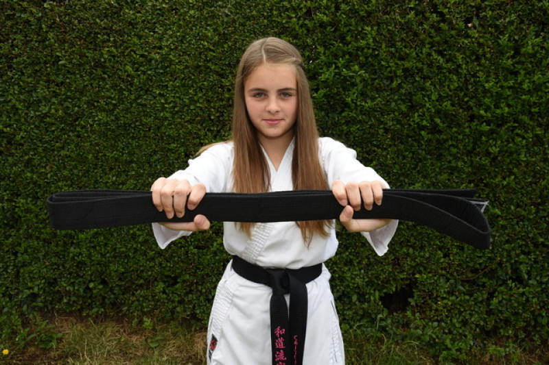 Main image for Martial arts champ Caitlin high kicks to awards