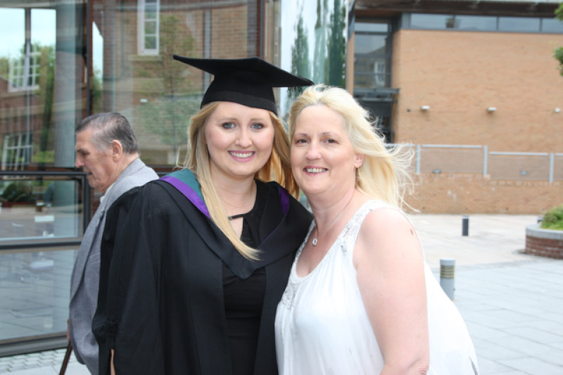 Main image for Katie celebrates after exam achievements