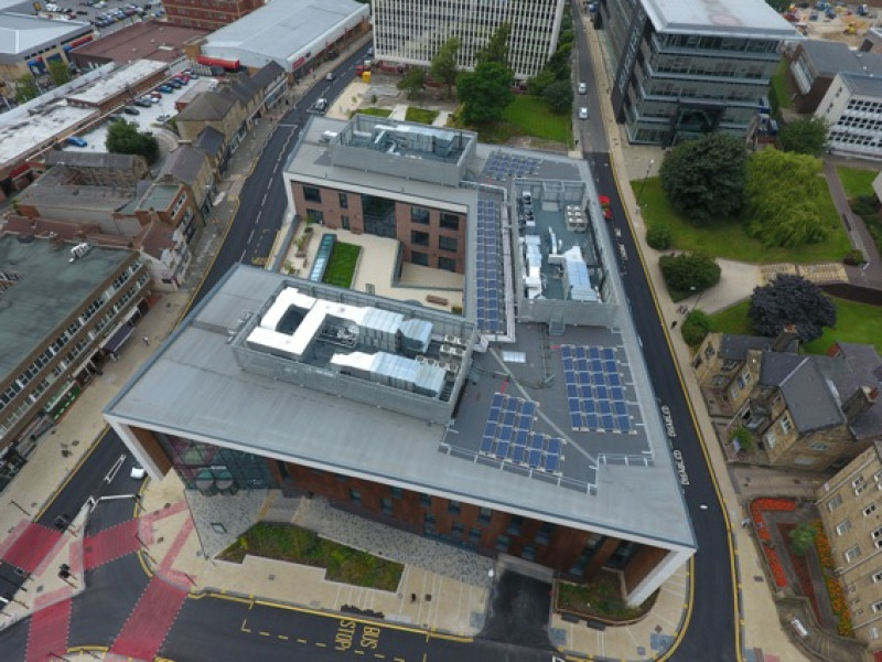 Main image for Drones capture new college