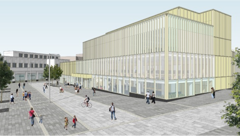 Main image for Detailed proposals for new library submitted to planning bosses