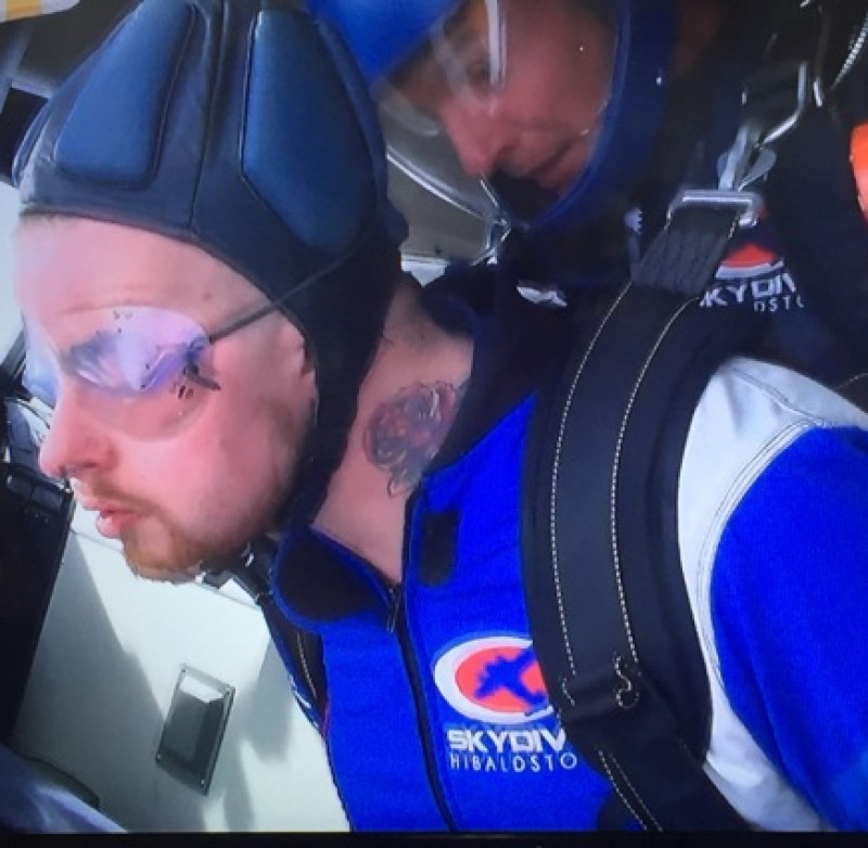 Main image for Royston man takes part in skydive